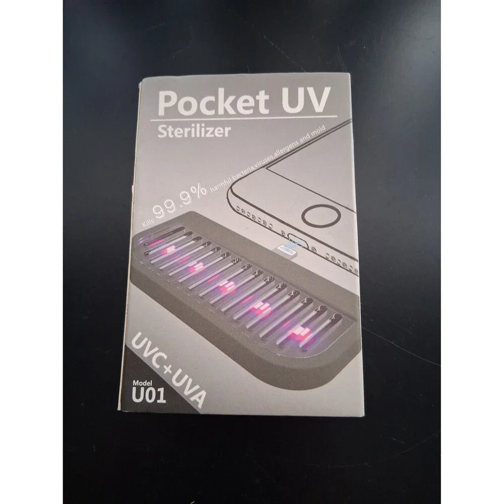 Cell Phone Pocket UV Disinfection Sterilizer UVC + UVA U01